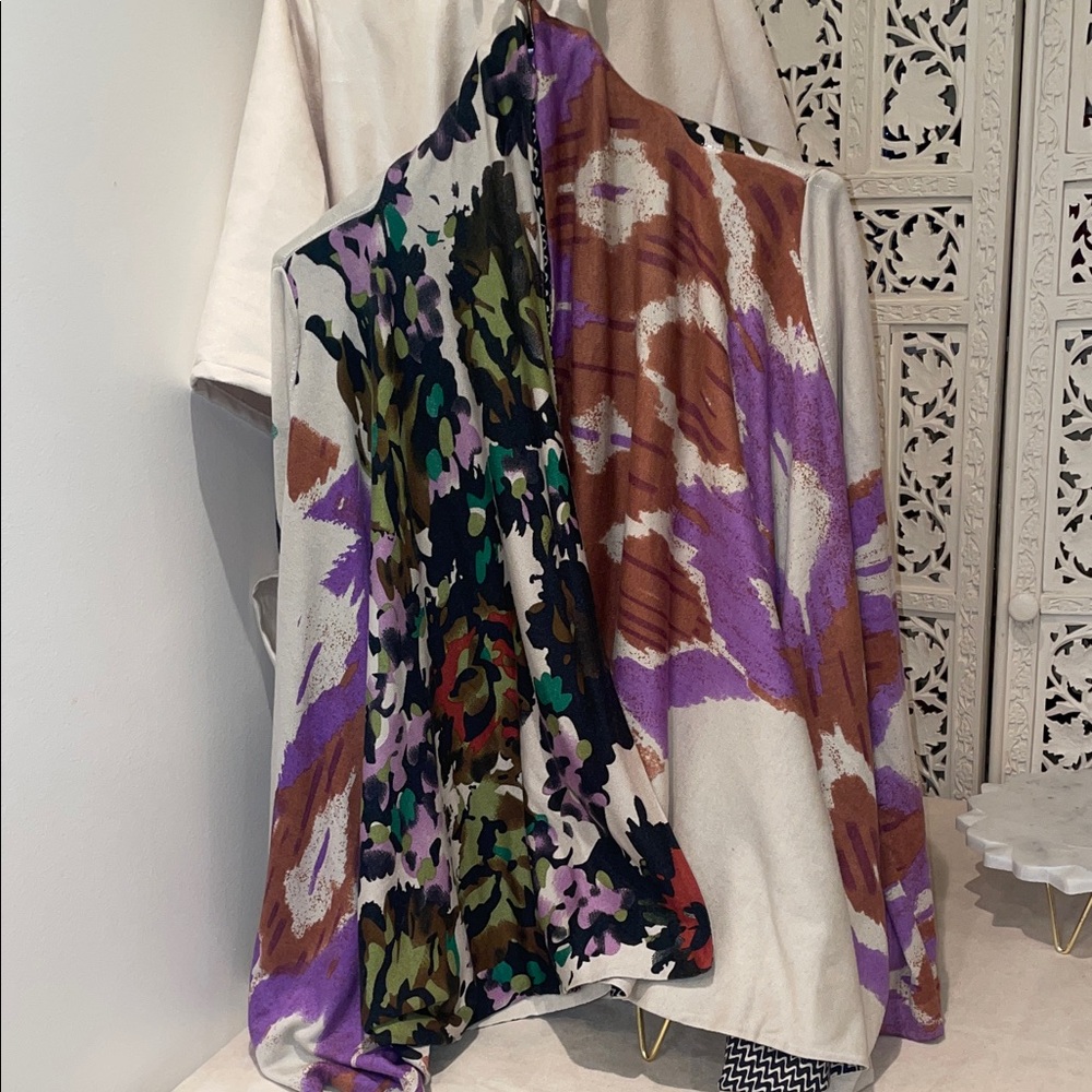 Etro Multicolor Patterned open sweater - image 6